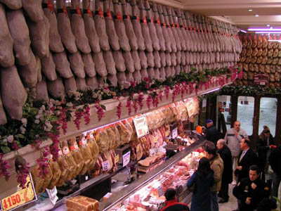 tienda del Museo del Jamón de Madrid